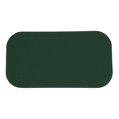 Douche/bad anti-slip mat badkamer - rubber - groen - 36 x 76 cm - rechthoek