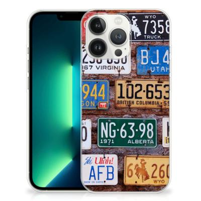 iPhone 13 Pro Max | Siliconen hoesje | met foto Kentekenplaten