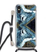 Golden Fox: iPhone XS Transparant Hoesje met koord