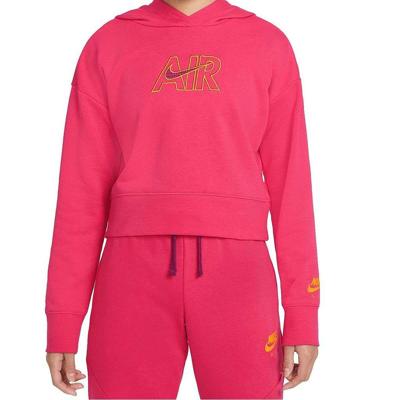 Sweatshirt met Capuchon voor Meisjes CROP HOODIE Nike DM8372 666 Roze Maat 16 jaar