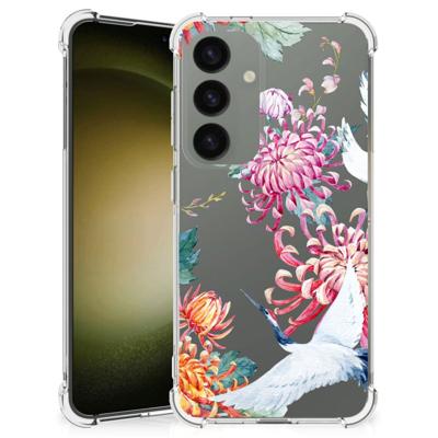 Samsung Galaxy S24 Case Anti-shock Bird Flowers Samsung Galaxy S24 Case Anti-shock Bird Flowers