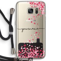 Hartjes en kusjes: Samsung Galaxy S7 Transparant Hoesje met koord