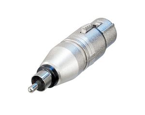 Neutrik NA2FPMM kabeladapter/verloopstukje RCA XLR Zilver