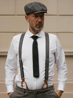 Luxe Stropdas | Zwart | Gebreid | Elegante Stropdas Voor Mannen | Peaky Blinders