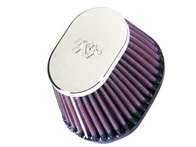K&N Luchtfilter universeel verchroomd, Universele luchtfilters voor de moto, RC-0981