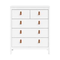Leen Bakker - Ladekast Madeira - 99x82x38 Cm - Spaanplaat - Wit