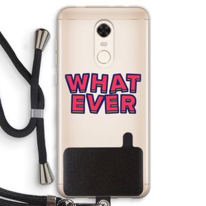 Whatever: Xiaomi Redmi 5 Transparant Hoesje met koord