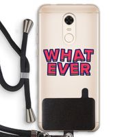 Whatever: Xiaomi Redmi 5 Transparant Hoesje met koord