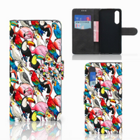 Huawei P30 Telefoonhoesje met Pasjes Birds - thumbnail