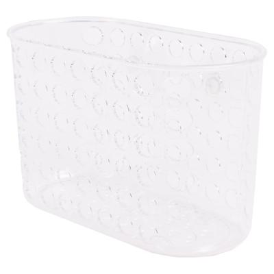 Benson Douchemandje/bakje Large - met zuignappen - transparant - 17 x 8 x 12 cm - bad rekje