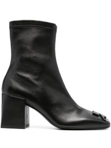 Courrèges bottines Helena 70 mm en cuir - Noir