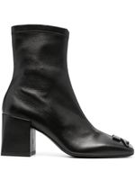 Courrèges bottines Helena 70 mm en cuir - Noir