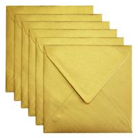 Envelop papicolor 140x140mm metallic goud