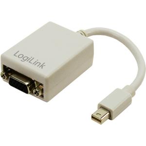 LogiLink CV0038 DisplayPort / VGA Adapter [1x Mini-DisplayPort stekker - 1x VGA-bus] Wit 0.09 m