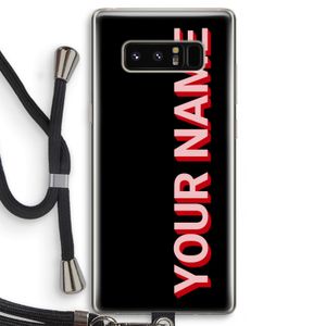 Namecase: Samsung Galaxy Note 8 Transparant Hoesje met koord