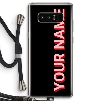 Namecase: Samsung Galaxy Note 8 Transparant Hoesje met koord