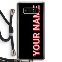 Namecase: Samsung Galaxy Note 8 Transparant Hoesje met koord