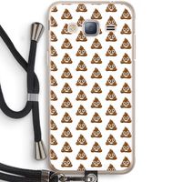 Poop emoji: Samsung Galaxy J3 (2016) Transparant Hoesje met koord