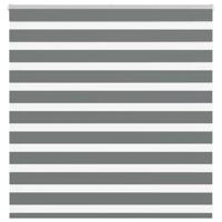 Zebra rolgordijn 145x100 cm stofbreedte 140,9 cm donkergrijs