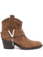 Via Roma 15 bottines d'inspiration western - Marron - thumbnail