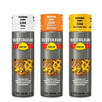 Rust-Oleum markeerverf - Hard Hat - heldergeelmat - 0.5l - spuitbus