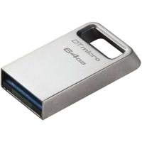 USB stick Kingston DataTraveler Micro 64 GB Zwart Zilverkleurig