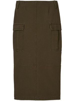 Marc Jacobs jupe mi-longue à poches cargo - Vert