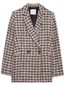 ANINE BING blazer Diana en tweed - Tons neutres