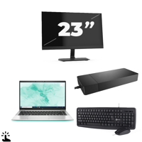 HP EliteBook 840 G8 - Intel Core i5-11e Generatie - 14 inch - Touch - 16GB RAM - 256GB SSD - Windows 11 Home + 1x 23 inch Monitor