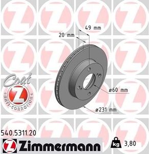 Remschijf Coat Z 540531120