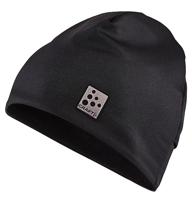 Craft Microfleece ponytail muts zwart