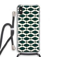 Moroccan tiles: iPhone XS Transparant Hoesje met koord Moroccan tiles: iPhone XS Transparant Hoesje met koord
