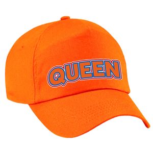 Koningsdag pet oranje - queen - voor volwassenen