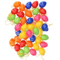 Paaseieren - gekleurd - 96x stuks - kunststof - 4 cm - paasversiering voor Paastakken