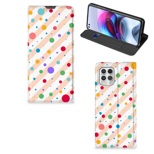 Motorola Moto G100 Hoesje met Magneet Dots