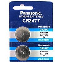 2 Stuks - Panasonic Professional CR2477 P120 3V 1000mAh Lithium knoopcel