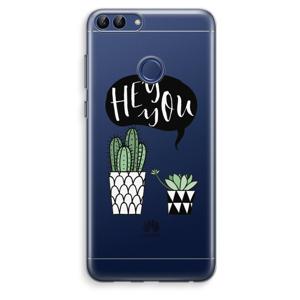 Hey you cactus: Huawei P Smart (2018) Transparant Hoesje