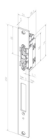 Effeff 138.63 ProFix® 2 Elektrische inbouw deuropener type 138 | spanningsloos ontgrendeld | met diode | met schootsignalering | 12V= | DIN links en
