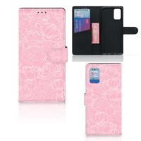 Samsung Galaxy A02s | M02s Hoesje White Flowers Samsung Galaxy A02s | M02s Hoesje White Flowers