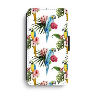 Kleurrijke papegaaien: iPhone XS Max Flip Hoesje