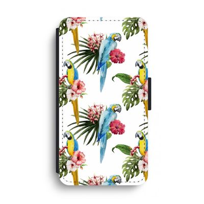 Kleurrijke papegaaien: iPhone XS Max Flip Hoesje