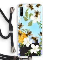No flowers without bees: Huawei P Smart Pro Transparant Hoesje met koord