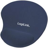 LogiLink ID0027B Muismat met polssteun Ergonomisch Blauw