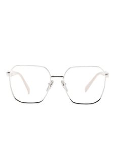 Prada Eyewear lunette de vue à monture géométrique - Argent