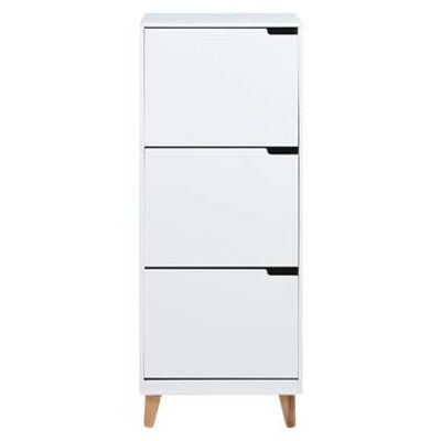 Schoenenkast Lagoa - wit - 132x47x30 cm - Leen Bakker