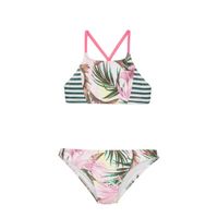 Protest gebloemde crop bikini Elba lichtroze/groen - thumbnail