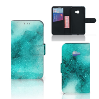 Hoesje Samsung Galaxy Xcover 4 | Xcover 4s Painting Blue | Portemonnee hoesje
