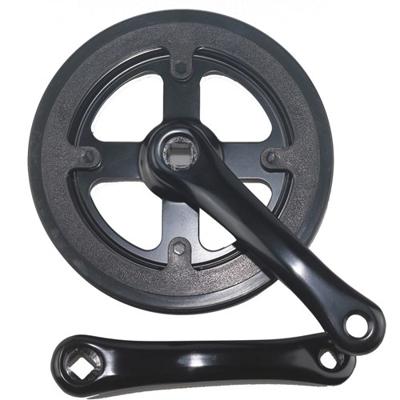 Lasco crankset 32t 155mm dubbele beschermrand zwart