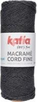 Katia Macramé Cord Fine 202 Antraciet grijs