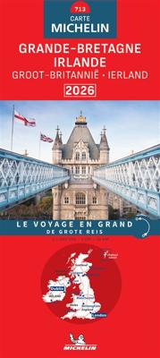 Wegenkaart - landkaart 713 Groot-Brittannië / Ierland 2026 | De grote reis | Michelin